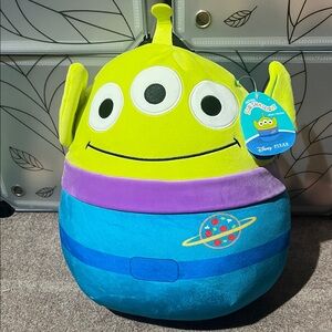 Squishmallows Toy Story Alien Plush - Green, Purple, and Blue